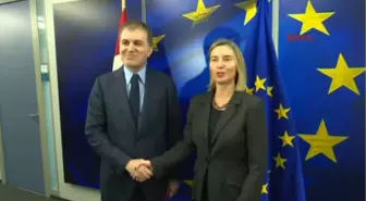 AB Bakanı Çelik Federica Mogherini ile Görüştü