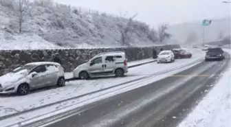 Sakarya'da Beklenen Kar Yağışı Etkisini Gösteriyor