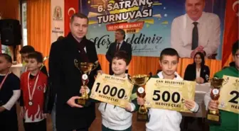 Çan Belediyesi 6. Satranç Turnuvalarında Ödüller Sahiplerini Buldu