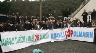 Trabzon'da Katı Atıktan Elektrik Üretilecek Tesise Protesto