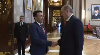 Cumhurbaşkanı Erdoğan, Makedonya Başbakanı Zaev'i Kabul Etti