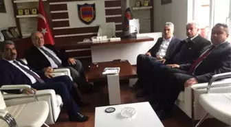 Başkan Kutlu Şoförler Odası Başkanı Ahmet Taş ile Bir Araya Geldi