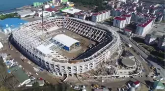 Ordu'da Yapılan Stadın Kaba İnşaatı Bitti