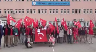 15 Temmuz Şehitler Ortaokulu Öğrencilerinden Zeytin Dalı Harekatı'na Destek