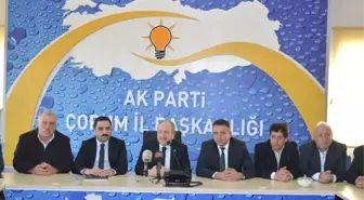 AK Parti Çorum İl Başkanı Mehmet Karadağ;