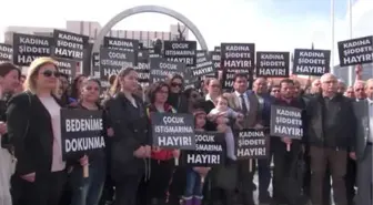 Antalya'da Çocuk İstismarı Protesto Edildi