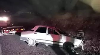 Otomobil Şarampole Yuvarlandı: 1 Yaralı