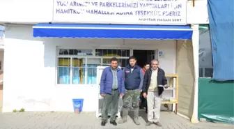 Muhtardan Başkan Ceylan'a Pankartlı Teşekkür