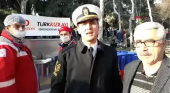 Hatay Kızılay'dan Yemin Törenine Gelen Ailelere Çorba