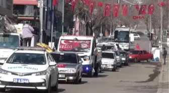 Kars'ta 'Zeytin Dalı Harekatı'na Konvoylu Destek