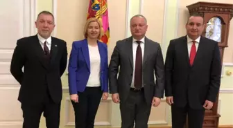 Akpınar, Moldova Cumhurbaşkanı Igor Dodon ile Bir Araya Geldi