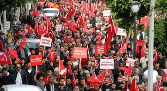 Alanya'da Binlerce Kişi Afrin'e Destek İçin Yürüdü