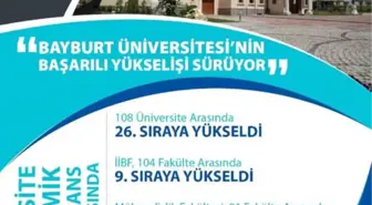 Bayburt Üniversitesi'nin Başarılı Yükselişi Sürüyor