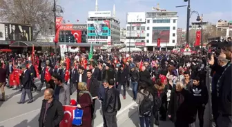 Malatya'da Mehmetçiğe Destek Yürüyüşü