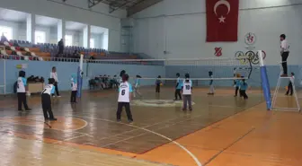 Ağrı'da Yıldızlar Voleybol İl Birinciliği Yapıldı