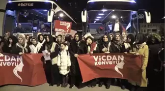 Bursalı Kadınlardan 'Vicdan Konvoyu'Na Destek