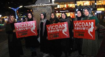 Vicdan Konvoyu Gümüşhane'den Geçti