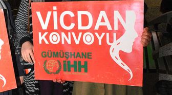 Vicdan Konvoyu'na Gümüşhane'den Destek
