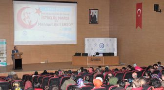 Bayburt'ta İstiklal Marşı ve Mehmet Akif Ersoy'u Anlatan Konferans Düzenlendi