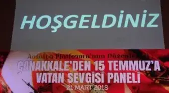Çanakkale'den 15 Tummuz'a Paneli