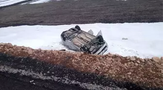 Kars'ta Trafik Kazası: 1 Yaralı