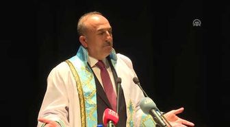 Antalya Bilim Üniversitesi Fahri Doktora Ödül Töreni - Çavuşoğlu (4)