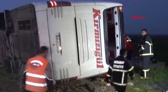 Aksaray Yolcu Otobüsü Şarampole Devrildi 4 Ölü, 34 Yaralı