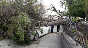 Tarsus'ta Fırtına Etkili Oldu