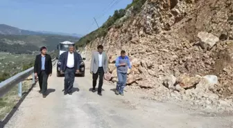 Büyükşehirden, Kaş Sarıbelen Yolu Genişletme Çalışmaları