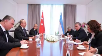 Çavuşoğlu, Mirziyoyev Tarafından Kabul Edildi