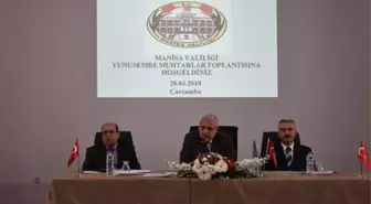 Vali Güvençer Yunusemre'de Mahalle Muhtarlarıyla Buluştu