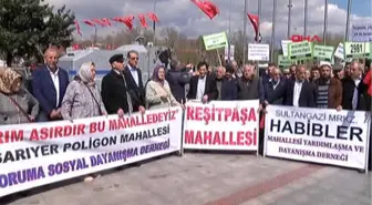 Mahalleler Birliği'nden İbb Önünde 'Tapu' Protestosu