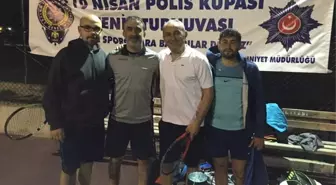 Mut'ta 10 Nisan Polis Kupası Tenis Turnuvası Sona Erdi