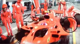 Formula 1'de Raikkonen, Mekanikerin Bacağını Ezdi