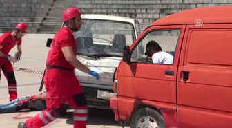 Umke'den 'Çoklu Yaralanmalı Trafik Kazası' Tatbikatı - Karabük