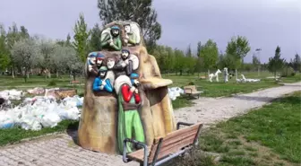 Bismil'deki Masal Parkı'nın Kahramanları Yerlerini Alıyor