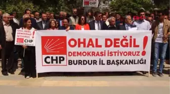 Burdur'da CHP'den Oturma Eylemi