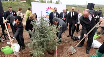 3. Turizm Şurası Hatıra Ormanı'nın İlk Fidanı Toprakla Buluştu