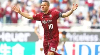 Eski Galatasaraylı Lukas Podolski, 2 Gol Birden Attı