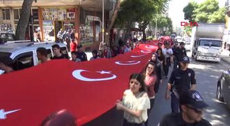 Kahramanmaraş 57'nci Alay Anısına Şehitliğe Yürüdüler