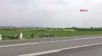 Gaziantep Nurdağı'nda Araç Tarlaya Uçtu