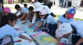 Milas'ta 50 Öğrenci Doğanın Koynunda Sanatla Buluştu