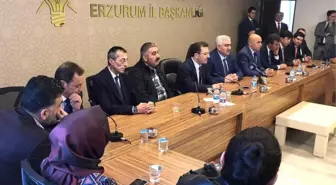 Altınok Erzurum'da, AK Parti İl Başkanlığını Ziyaret Etti