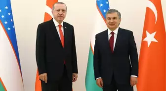 Cumhurbaşkanı Erdoğan, Özbekistan Cumhurbaşkanı Mirziyoyev ile Görüştü