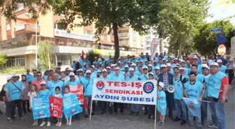 Aydın Tes-İş 300 İşçiyle İzmir Gündoğdu'ya Çıkartma Yaptı