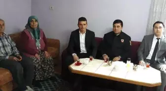 Gökçebey Kaymakamı Korkmaz, Şehit Ailelerini Ziyaret Etti