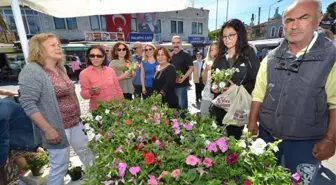 Foça Belediyesi, 'Anneler Günü'nü Çiçeklerle Kutladı