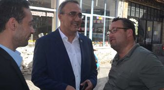 Gökhan Karaçoban Esnafla Kucaklaştı