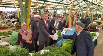 Kaymakam Muhammet Önder ve Başkan Akçadurak, Pazarcı Esnafıyla Buluştu