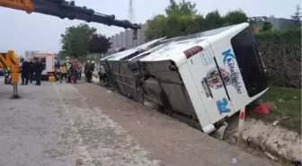 Kütahya'da Yolcu Otobüsü Devrildi: 2 Ölü, 16 Yaralı (2)